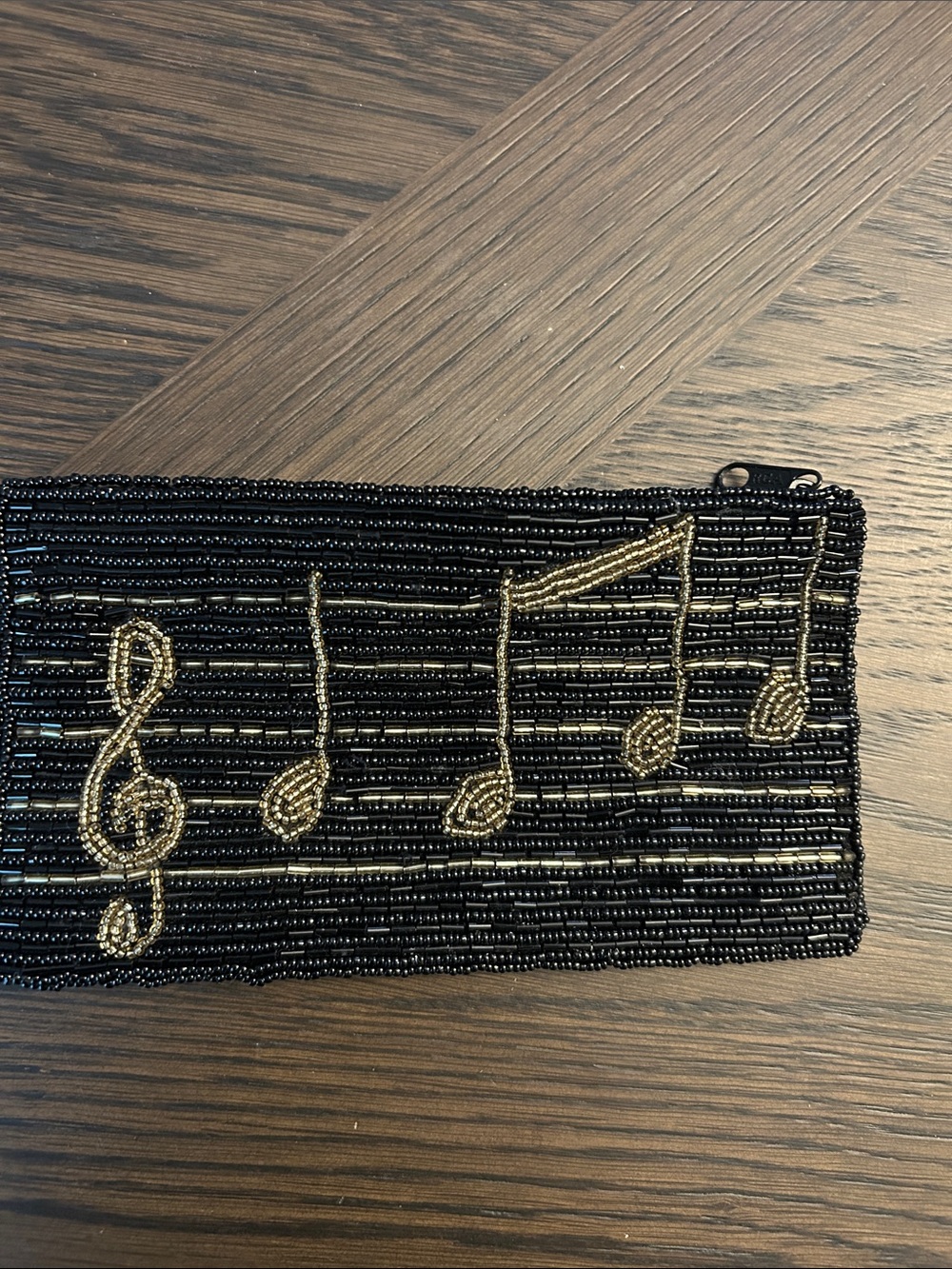 Vintage Beaded Artisan Musical Notes Clutch LIKE NEW NO CALLOUT - Picture 9 of 9
